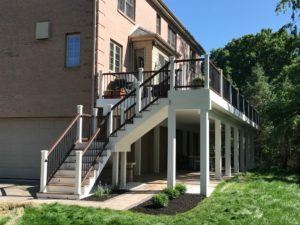 Full post and beam wrap with RainEscape Ceiling 800 sq ft