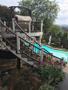 curved deck steps