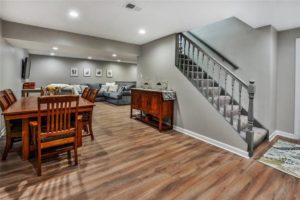 Copy of Stair railing in gray and finished space